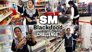 Super market black food challenge |