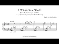 A Whole New World - kno Music Piano - Sheet music transcription