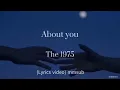 About you - The 1975 (Lyrics video)mmsub. #lyricvideo #Aboutyou #Mmsub #MindPermissions.