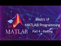 Basics of MATLAB Programming PART 4 Plotting