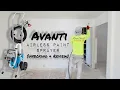Spraying the INTERIOR of a house with the Avanti Airless Paint Sprayer