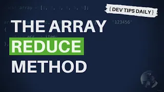 DevTips Daily The JavaScript reduce array method