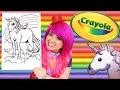 Coloring Unicorn Rainbow Coloring Book Page Colored Pencil Prismacolor KiMMi THE CLOWN