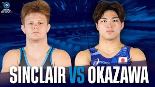 Sinclair went down 6-0. The rest...watch and see | Aeoden SINCLAIR (USA) vs. Natsura OKAZAWA (JPN)