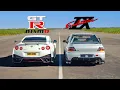 RAW v REFINED TUNED NISMO GTR vs TUNED EVO 9