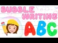 How to Write BUBBLE Letters Handwriting Practice with Bri Reads