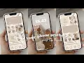 iOS16 Aesthetic Beige Home Screen custom lock screen widget n icon apps