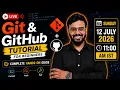 Git GitHub Tutorial for Beginners Complete Hands-On Guide Learn LIVE