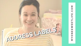 DIY Address Labels on a Budget