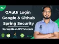 OAuth Login Google And GitHub Spring Security 6 Tutorials