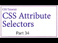 CSS Attribute Selectors Hindi