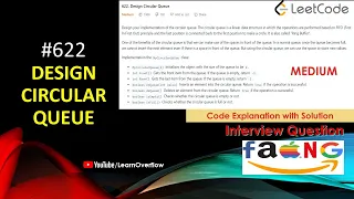 Design Circular Queue LeetCode 622 Circular Queue Implementation LearnOverflow