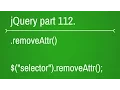 jquery remove attribute function - part 112