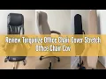 Review Turquoize Office Chair Cover Stretch Office Chair Covers with Arms Computer Chair Cover Unive