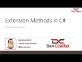 Extension Methods in C - DevChatter Basics