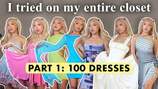 👗 WARDROBE TOUR & REVIEW: Part 1 Dresses | keep, upcycle, donate