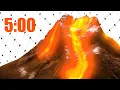 5 Minute Timer Volcano 3D MESH