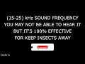 ANTI INSECTS REPELLENT SOUND ⛔🦟 KEEP INSECTS AWAY - ULTRASONIC SOUND