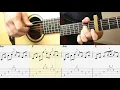 Alone in Kyoto - Air | Fingerstyle Guitar Lesson + Tab