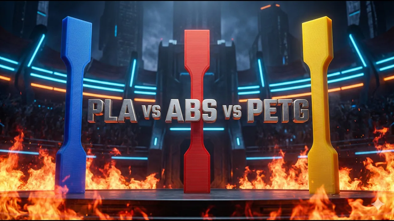 Büyük Filament Kapışması Başlıyor! PLA vs ABS vs PETG