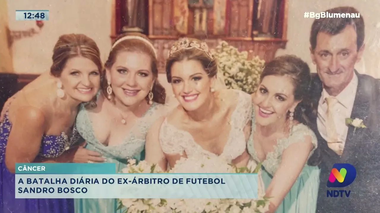 Câncer: a batalha diária do ex-árbitro de futebol Sandro Bosco