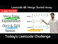 Leetcode 88 Merge Sorted Array Hindi