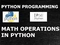 Python Math Operations in Python
