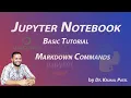 Jupyter Notebook Basic markdown Commands