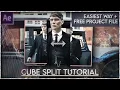 After Effects CUBE SPLIT Free project file in description