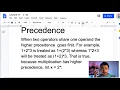 Associativity and Precedence in Java Programming Languages - Lecture 17 CS401 FMU