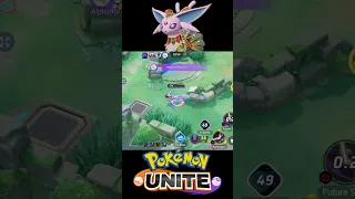 Risky move by Espeon takes machamp Unite move to test her durability Pokemon Unite