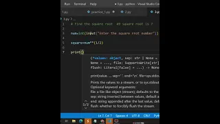 python program find square root of number