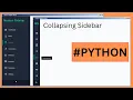 Python - How To Make A Collapsible Side Bar Menu Using Python Tkinter With Source Code