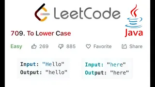String to Lower Case LeetCode 709 JAVA Most Optimized Solution