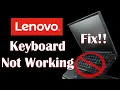 Lenovo Keyboard Not Working - 6 Fix