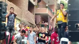 شوف اي اللي حصل مع حمو بيكا والاخصام اول ايام العيد من حفلة عزبة جبريل  دندنها