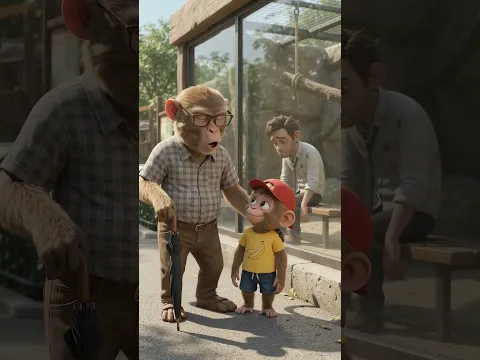 Ulti Duniya Chapter [Insan aur Bandar] #human #monkey #ultiduniya #funny #ai #shorts #video
