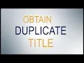 BMV Connect Duplicate Title