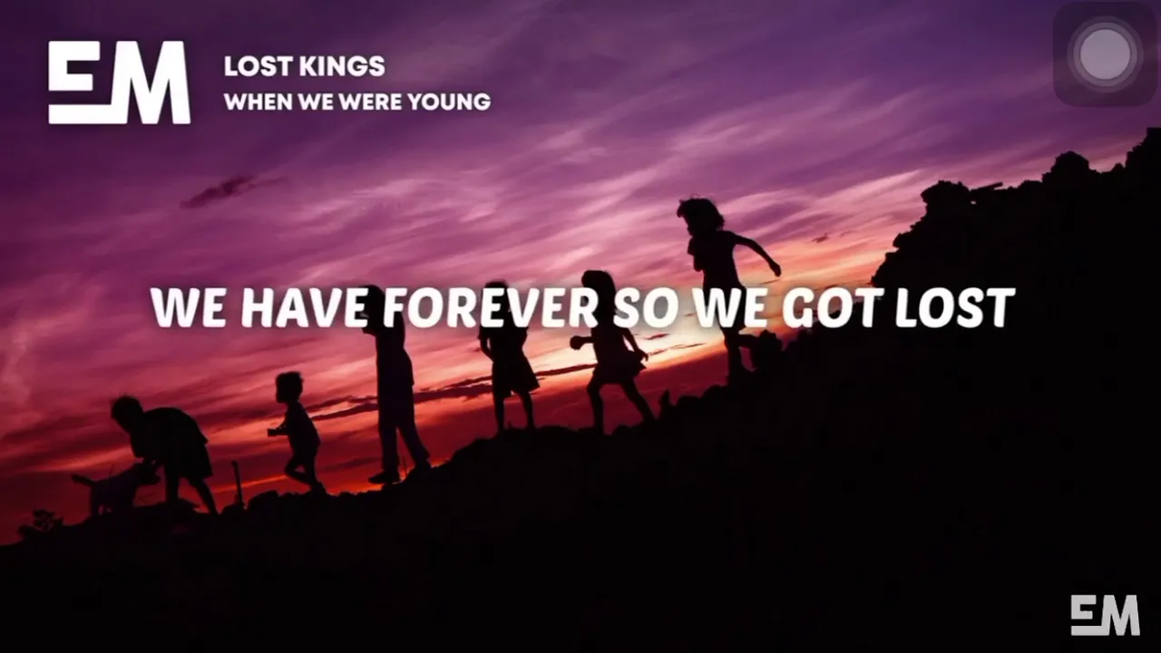 Song: when we were young. by lost kings