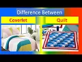 Difference between Coverlet and Quilt