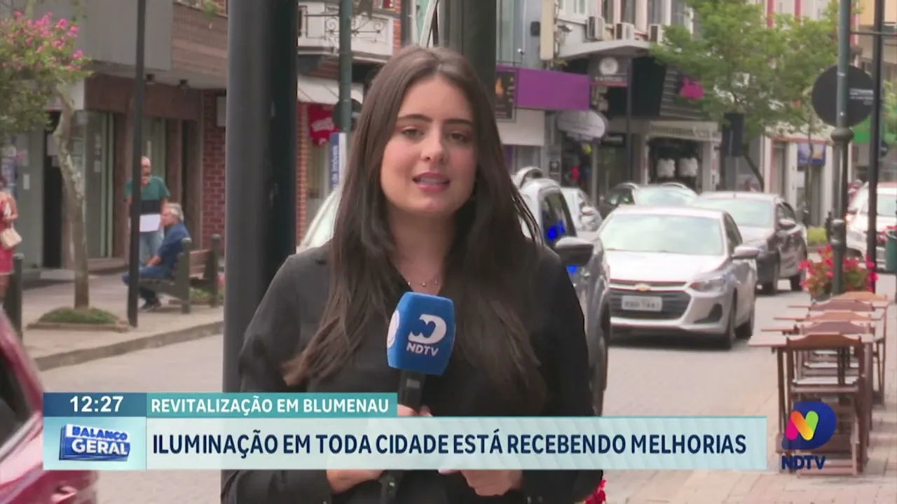 Blumenau terá revitalização para melhorias na iluminação em ruas da cidade