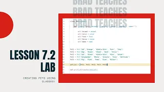 Python Lesson 7 2 Lab - Pet Class