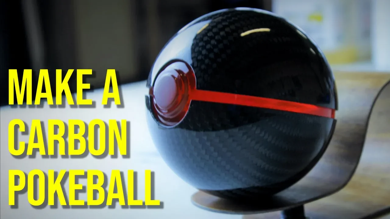 Carbon Fiber Pokeball - How it's made (Pokemon)