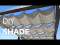 DIY Retractable Wave Shades for Pergola or Patio How To