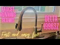 Kitchen faucet running SLOW Delta 19963Z SSSD-DST Clogged screen - EASY CLEAN