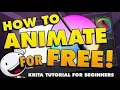KRITA ANIMATION TUTORIAL BOUNCING BALL FOR BEGINNERS