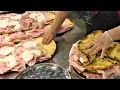 Download Lagu Italy Street Food. Massive Amount of Stuffed Flat Bread 'Spianata Bolognese'