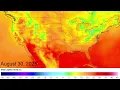 United States Temperature 2025 Time Lapse