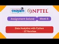 Data Analytics with Python Week 9 NPTEL ANSWERS 2026