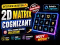 Cognizant Coding Round Matrix Question Absolute Diagonal Difference Java